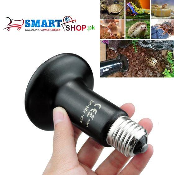 E27 Infrared Ceramic Heat Emitter Lamp Bulb for Reptile Pet Brooder 100W in Pakistan - SmartEshop.Pk