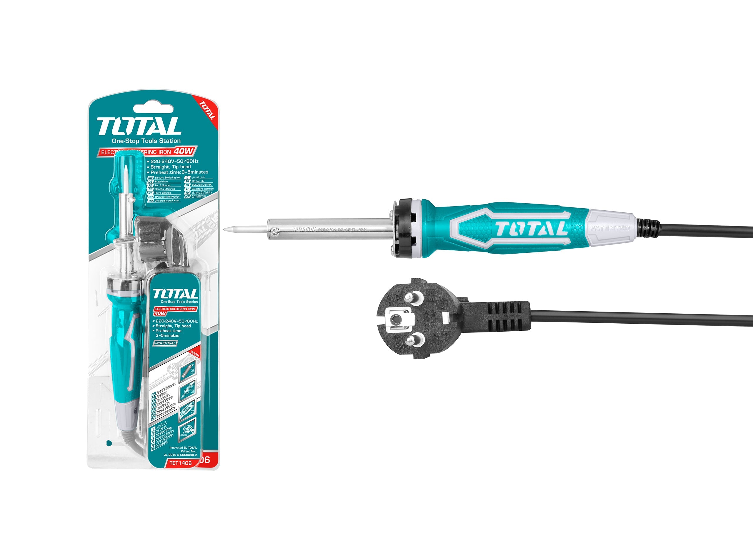 Total Electric Soldering Iron Straight Tip 40W- TET1406 My Store