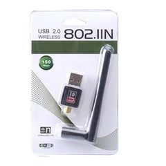 USB 2.0 Wireless 802.11N 150Mbps WIFI Adapter for Desktop PC - SmartEshop.Pk