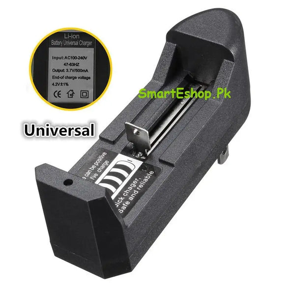 Universal Li-ion battery charger 3.7V single slot charger for 18650 10440 16340 14500 26650 e cigarette & flashlight battery My Store