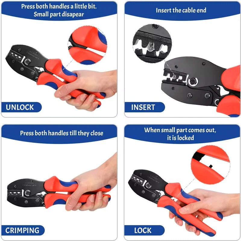 YTH-2546B Solar Panel PV Cable MC4 Crimping tool for solar panel connectors, solar crimper(2.5-6mm2) SmartEshop.Pk