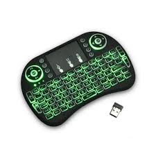 Mini I8 Wireless Backlit 2.4Ghz Touchpad Keyboard Air Mouse For Tv Box Mini Pc - Black