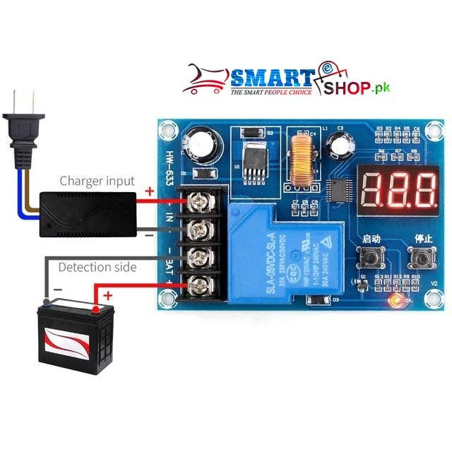 HW-633 Battery Lithium Battery Charging Control Module Battery Charging Control Protection Switch (XH-M604) - SmartEshop.Pk