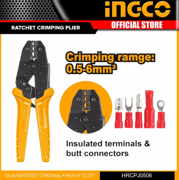 Ingco Ratchet Crimping Plier HRCPJ0506 - SmartEshop.Pk