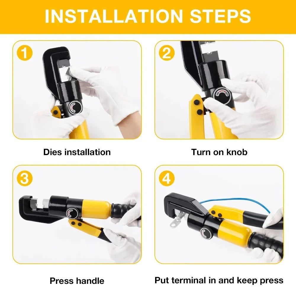 YTH YQK-70 Hydraulic Crimping Tool – Heavy-Duty, Powerful & Easy to Use (4–70mm²) SmartEshop.Pk