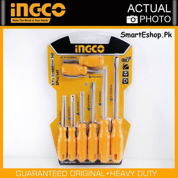 INGCO 8Pcs Screwdriver Set HKSD0858 IHT My Store