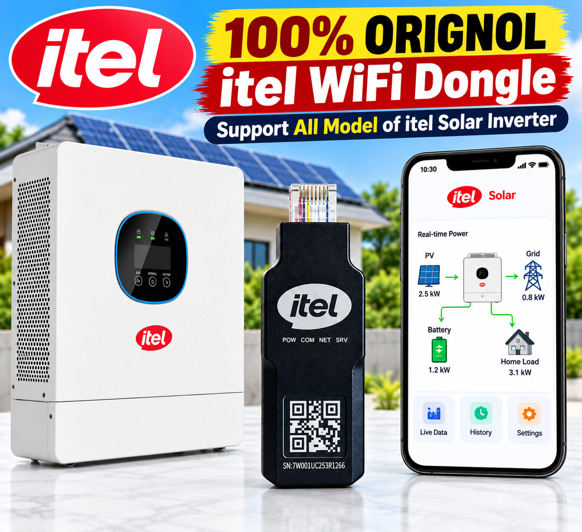 Original itel WiFi Dongle for Solar Inverters | SmartEshop.pk