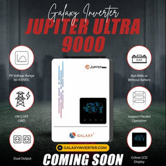 2. Galaxy Jupiter Ultra 9000 Smart Solar Inverter – High PV Range, Dual Output, Color LCD SmartEshop.Pk