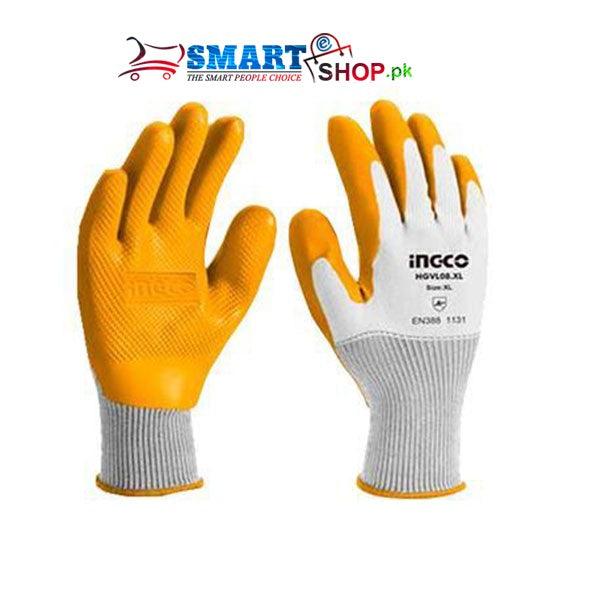 Ingco Latex gloves Industrial HGNG01-XL - SmartEshop.Pk