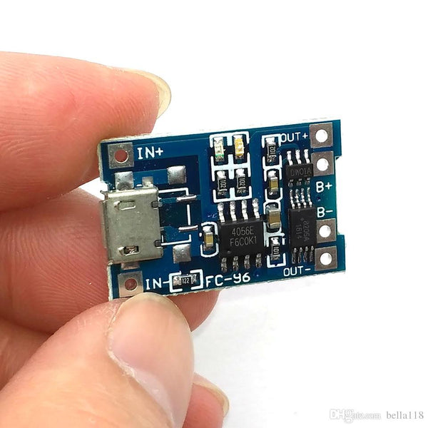 TP4056 5V 1A MICRO USB 18650 LITHIUM DUAL PROTECTION BATTERY CHARGING MODULE