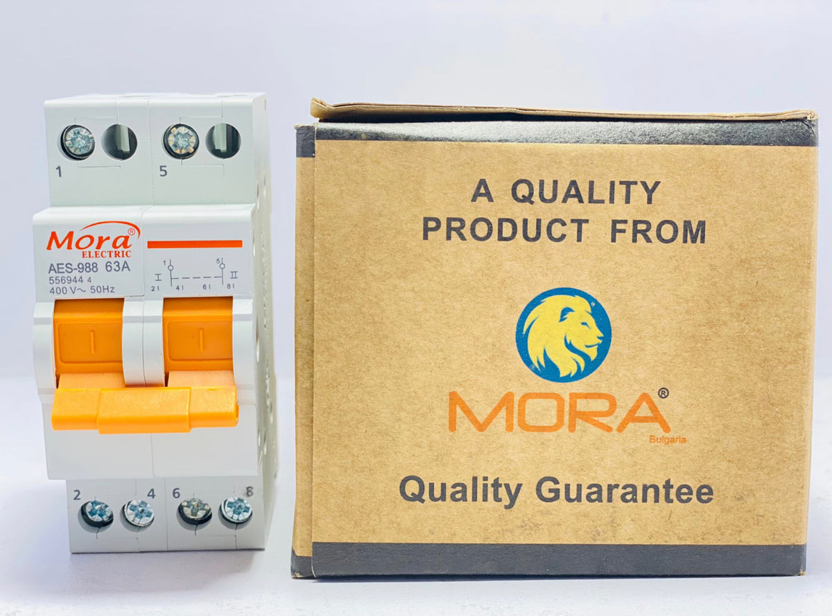 Mora Two Pole Din Rail Change Over Switch SF 219G 63A in Pakistan