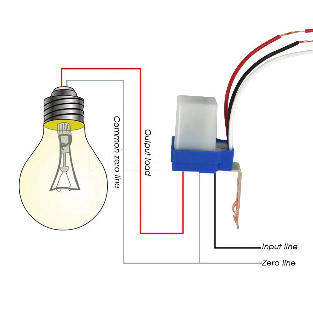 Sun Switch Automatic Auto On Off Street Light Switch Photo Control Sensor Switches AC 220V 10A - SmartEshop.Pk