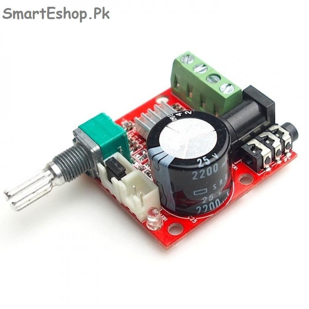 12V Mini Hi-Fi PAM8610 Audio Stereo Amplifier Board 2X10W Dual Channel D Class Lowest Price - SmartEshop.Pk