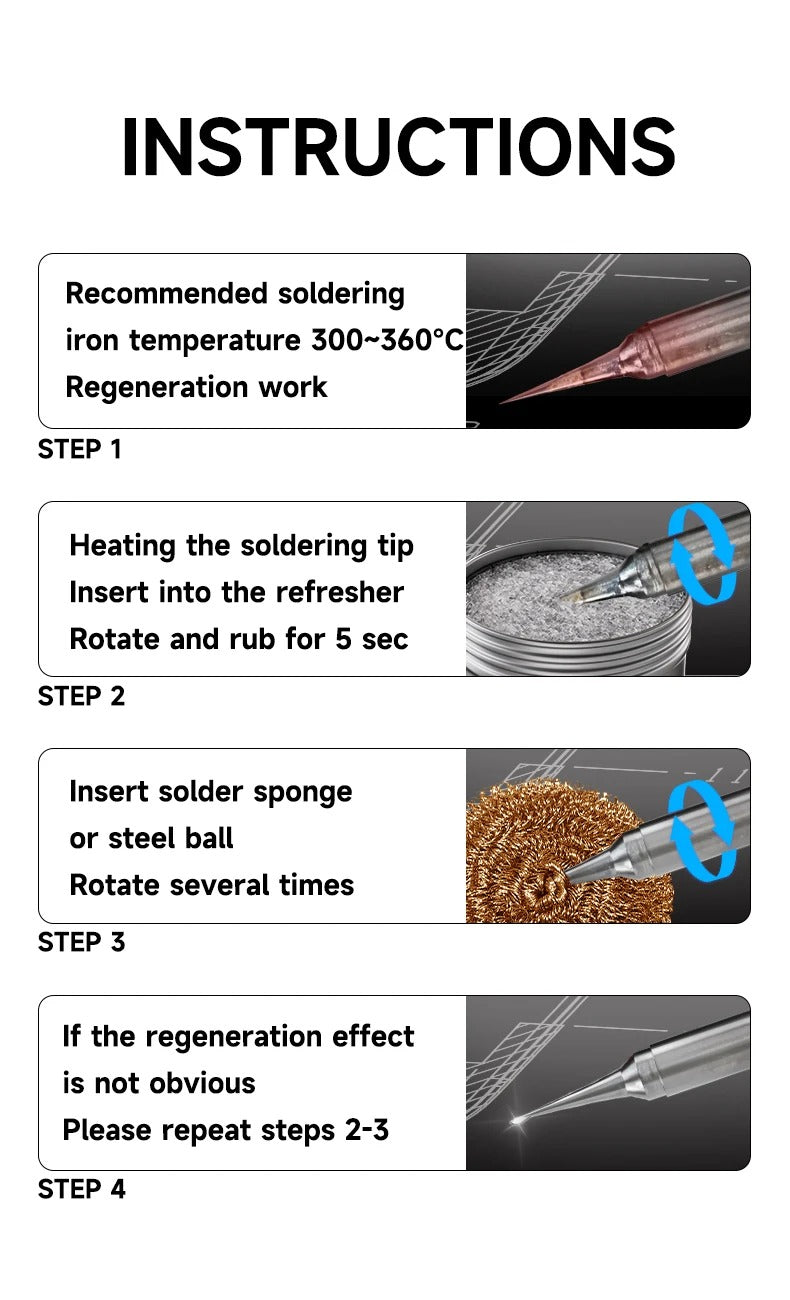 Mechanic QR12 Soldering Tip Refresher – Non-Stick Oxide Cleaner Paste SmartEshop.Pk