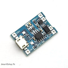 TP4056 5V 1A MICRO USB 18650 LITHIUM DUAL PROTECTION BATTERY CHARGING MODULE - SmartEshop.Pk