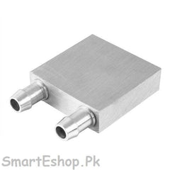 40*40MM PRIMARY ALUMINUM WATER COOLING BLOCK FOR LIQUID WATER COOLER HEAT SINK SYSTEM SILVER USE FOR PC,LAPTOP CPU,PELTIER - SmartEshop.Pk