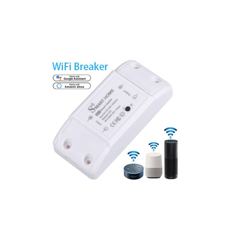 WiFi Smart Switch - 10A controller - Timer Breaker Control - Work for Alexa Google Home - SmartEshop.Pk