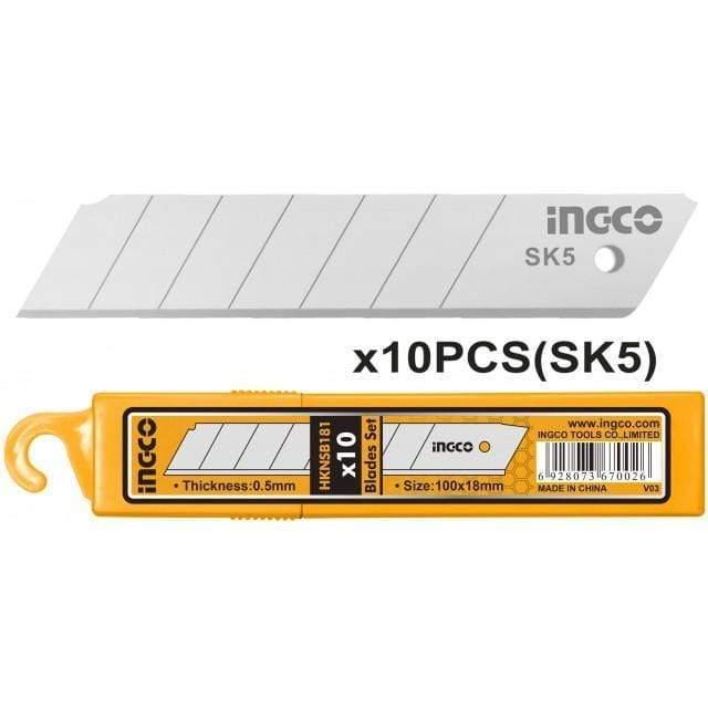 Ingco 10 Pcs Blades Set HKNSB181 - SmartEshop.Pk