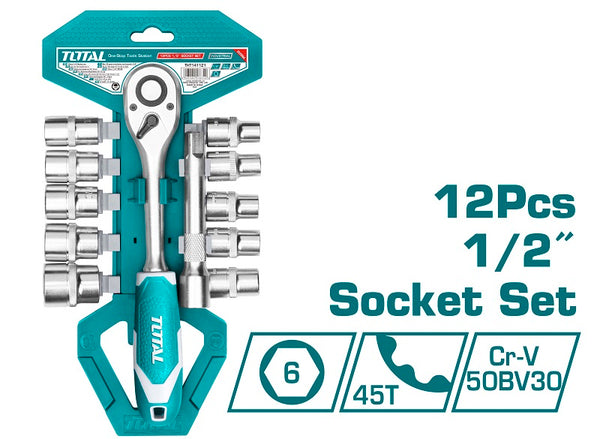 Total SOCKET SET THT141121 12PCS 1/2 My Store