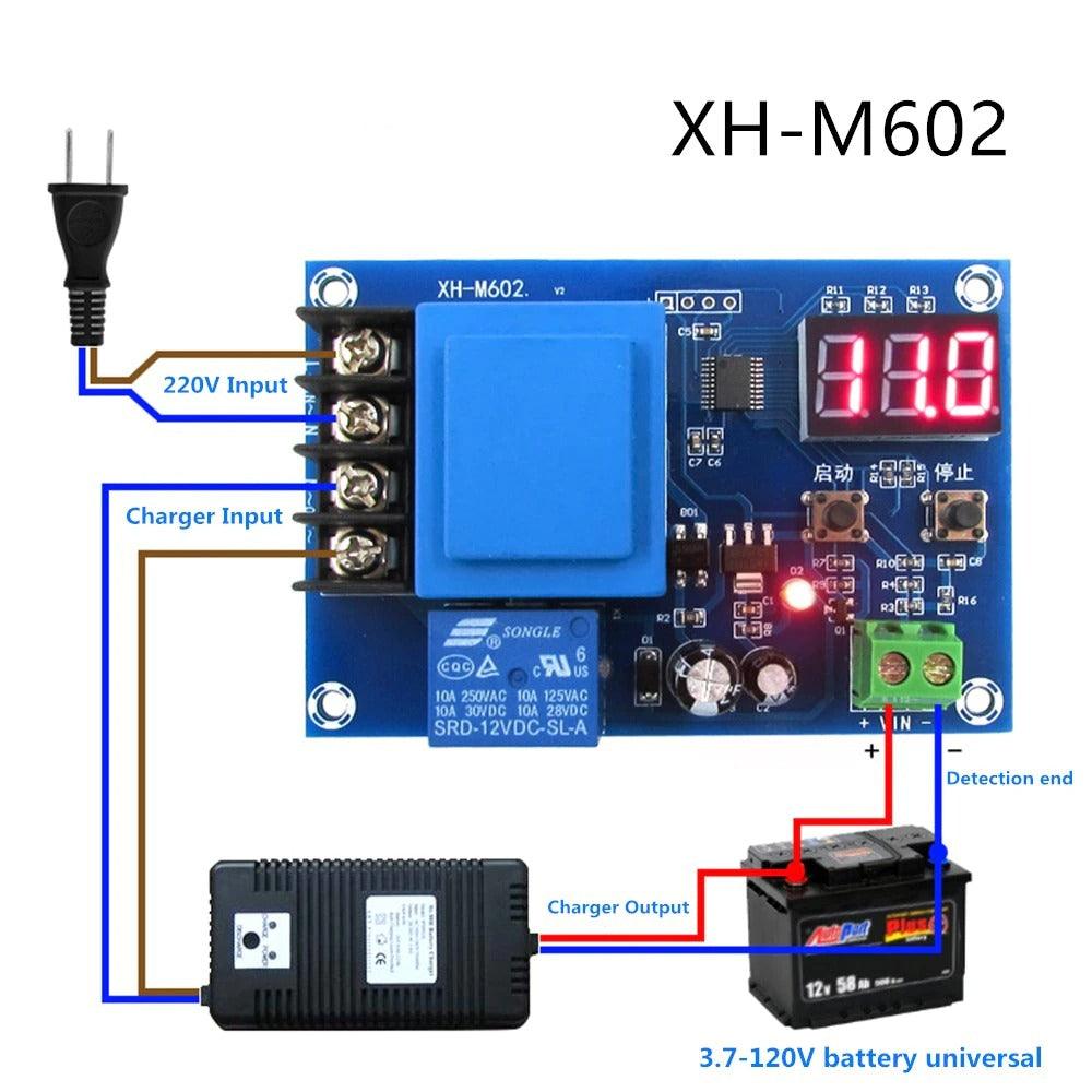 XH-M602 Digital LED CNC Lithium Battery Charging Charge Control Power Supply Module Switch Protection Board 3.7V-120V - SmartEshop.Pk