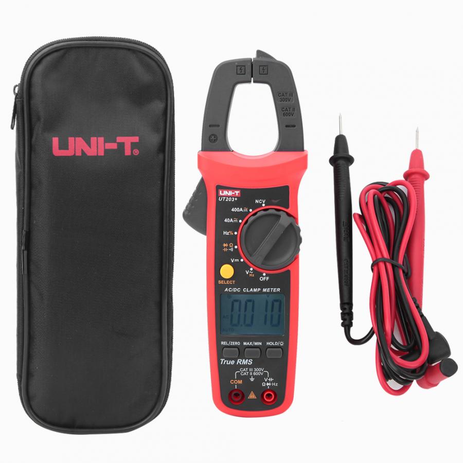 Uni-T UT203+ Digital Clamp Multimeter DC AC Current Voltmeter 400-600A